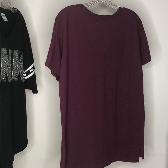 PINK Victoria Secret logo tunic tee top - Picture 5 of 9
